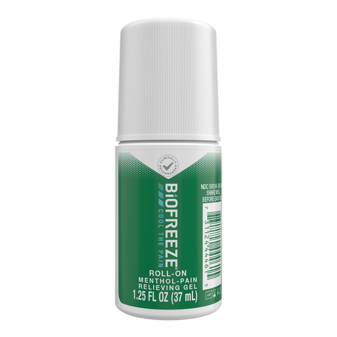 Biofreeze Roll On Pain Relief for Knee, Neck, Hip, Joint, Shoulder, & Simple Backache, Arthritis Pain Reliever, Sore Muscle Relief, Roll On Menthol Gel 1.25 Fl Oz