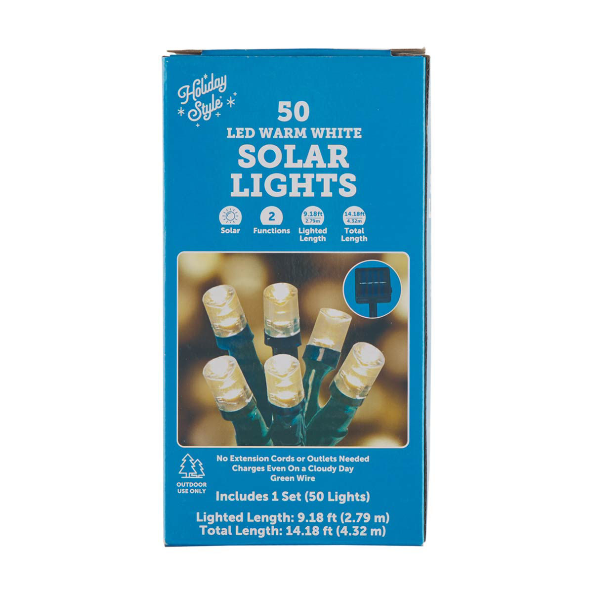 Buy Holiday Style Christmas Decorative LED Solar Lights, 50 ct - Assorted  from Dollar General - available, image size:1200x1200