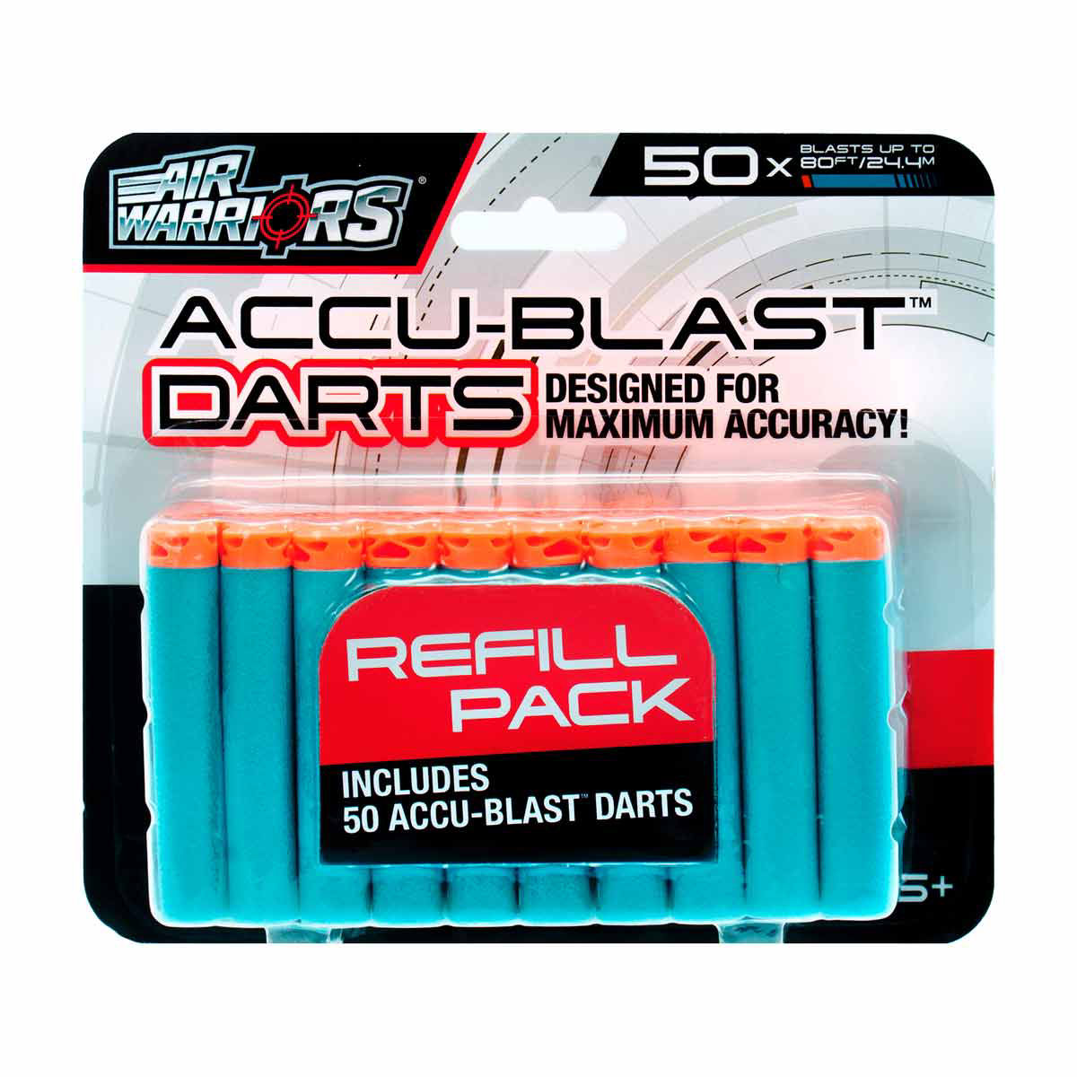Air Warriors Accu-Blast Foam Dart Refill Pack, 50 ct