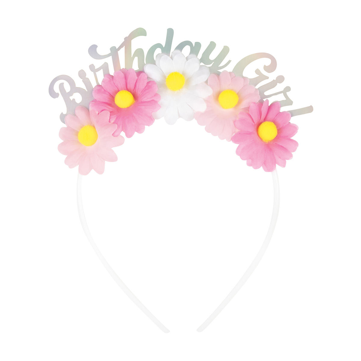 Birthday Girl Flower Crown Headband