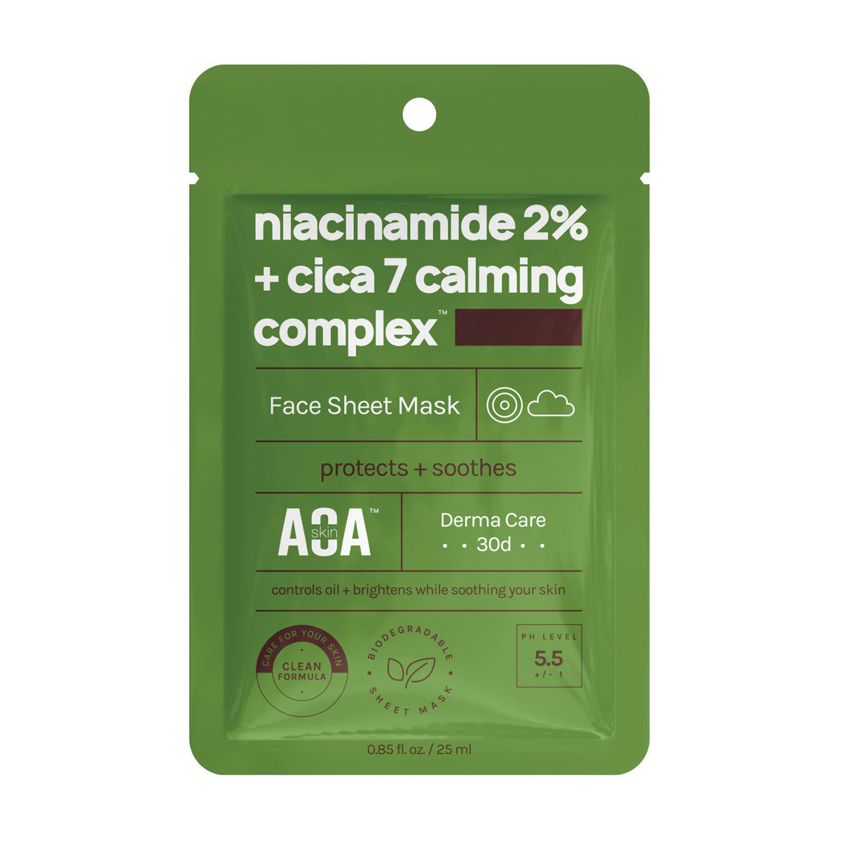 AOA-Skin-Niacinamide-2%-and-Cica-7-Calming-Complex-Face-Sheet-Mask,-0.85-fl-oz