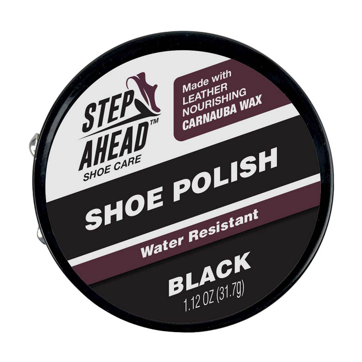 Step Ahead Shoe Care, Shoe Polish, Black, 1.12 oz