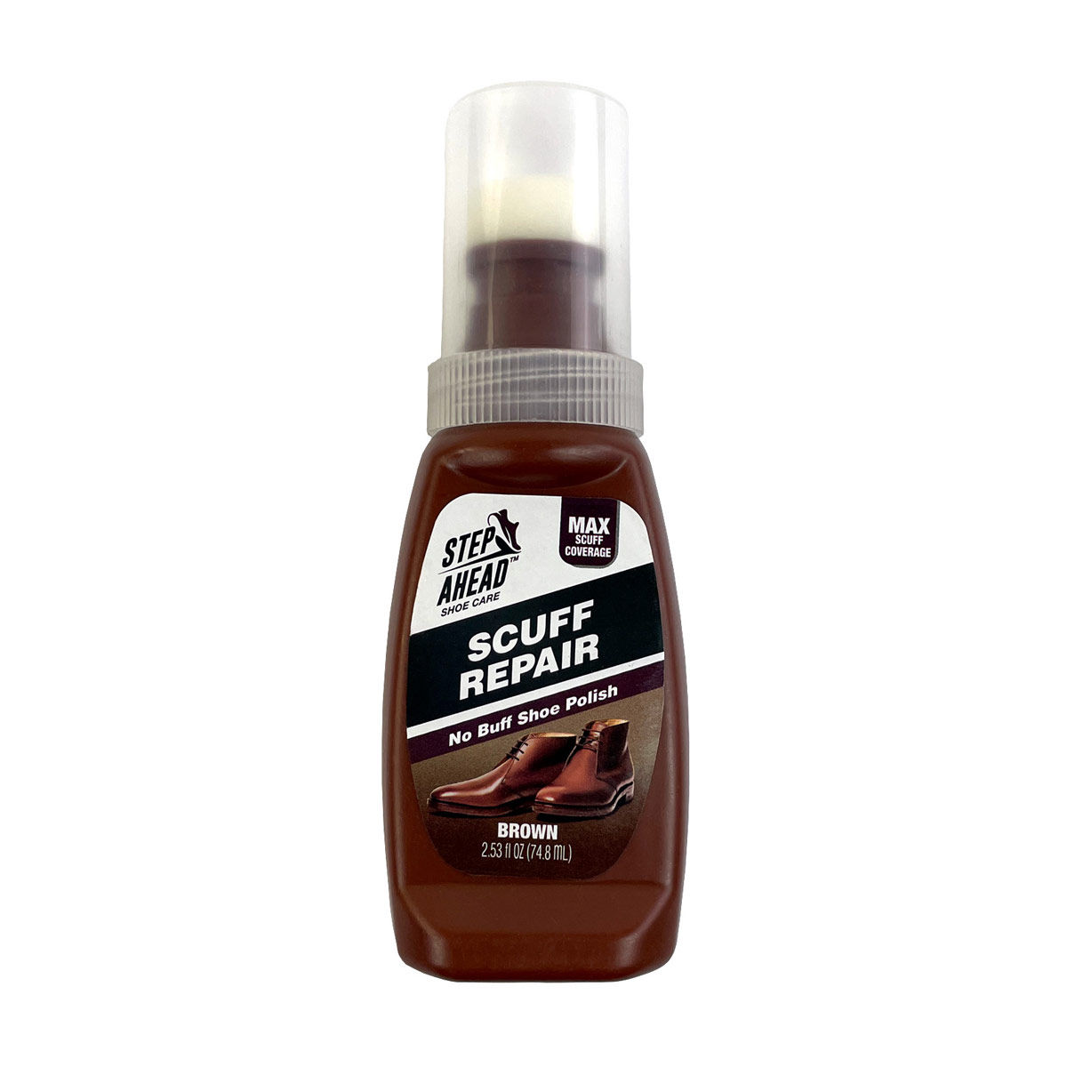 Step Ahead Shoe Care, Scuff Cover, Brown, 2.53 fl oz