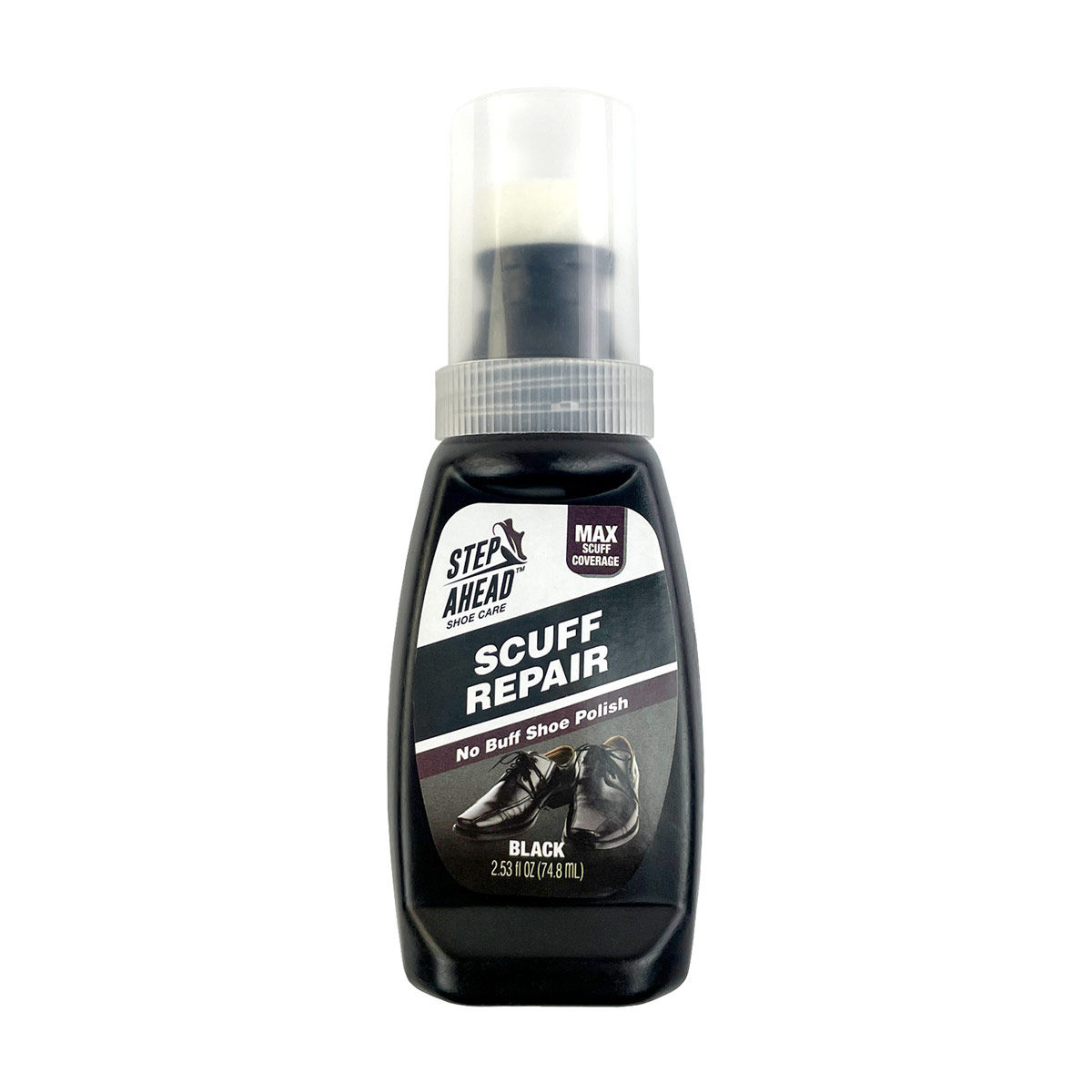 Step Ahead Shoe Care, Scuff Cover, Black, 2.53 fl oz