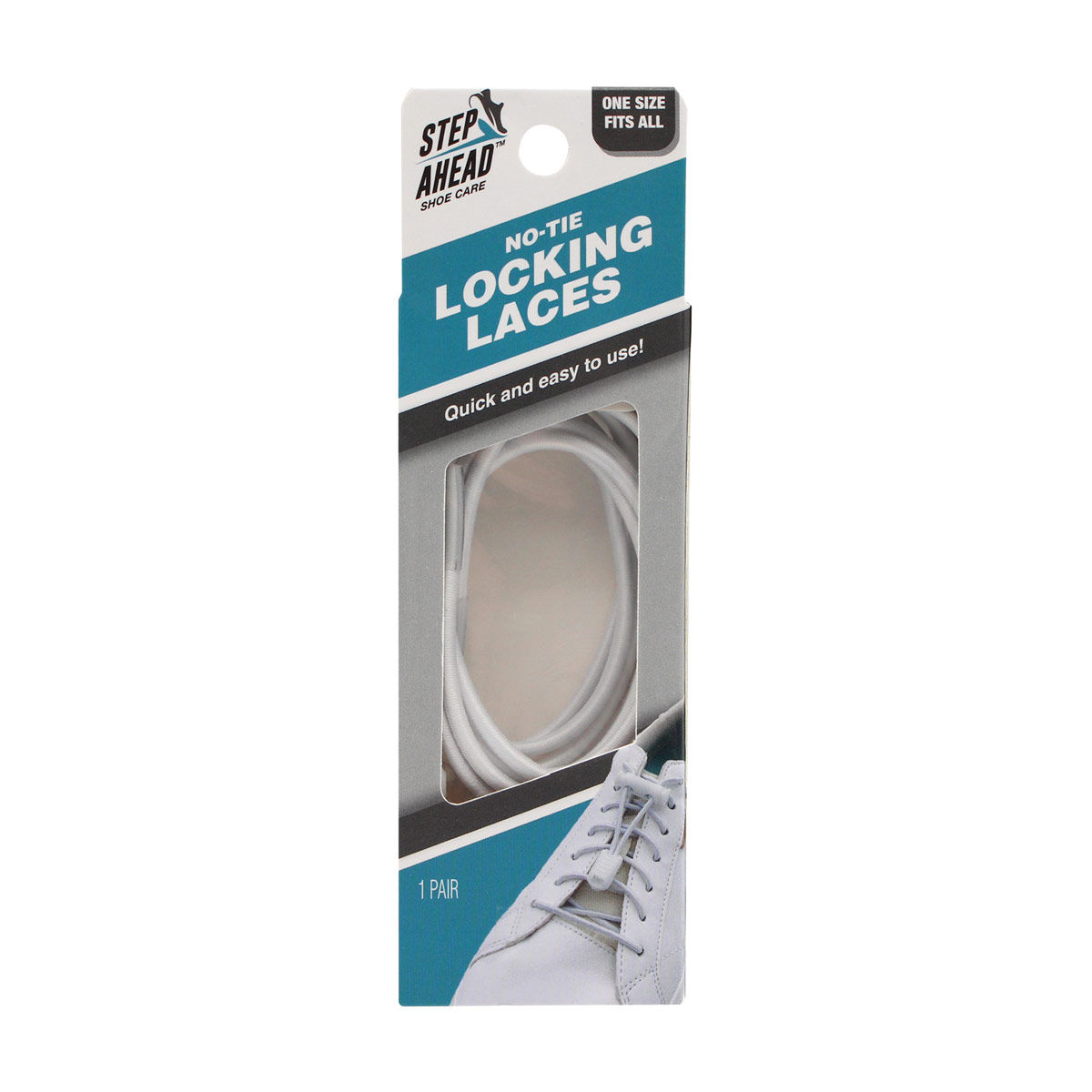 Step Ahead Shoe Care, No Tie Laces, White