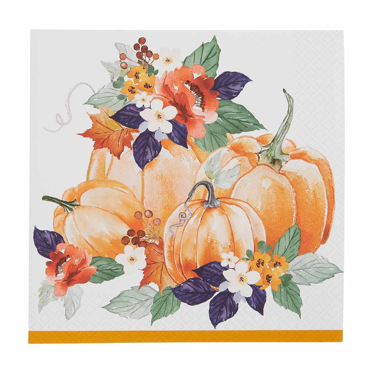 Unique Harvest Floral Lunch Napkins
