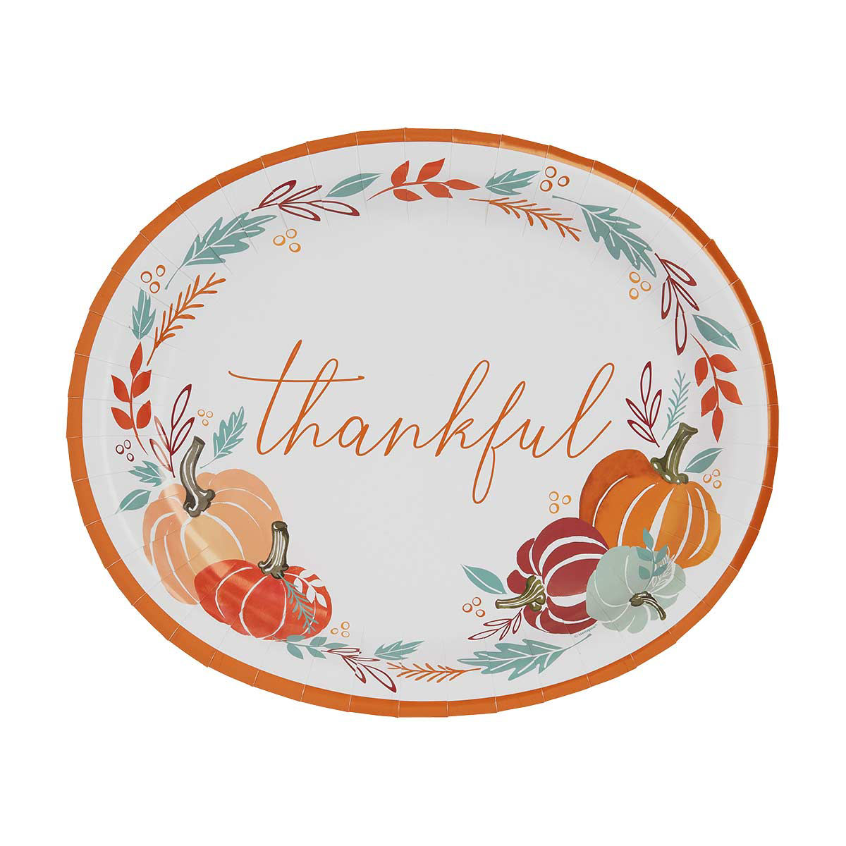 Unique Harvest 'Thankful' Serving Oval Plates