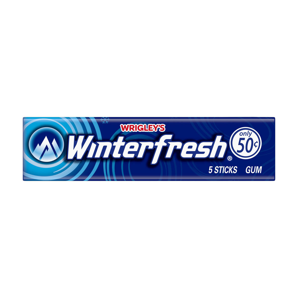 WRIGLEY'S Winterfresh Chewing Gum, Single Pack, 5 ct