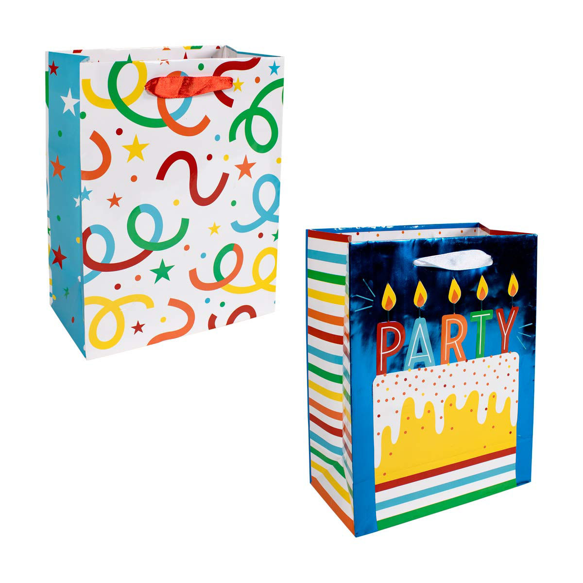 321 Party! Printed Gift Bag, Medium, 2 ct