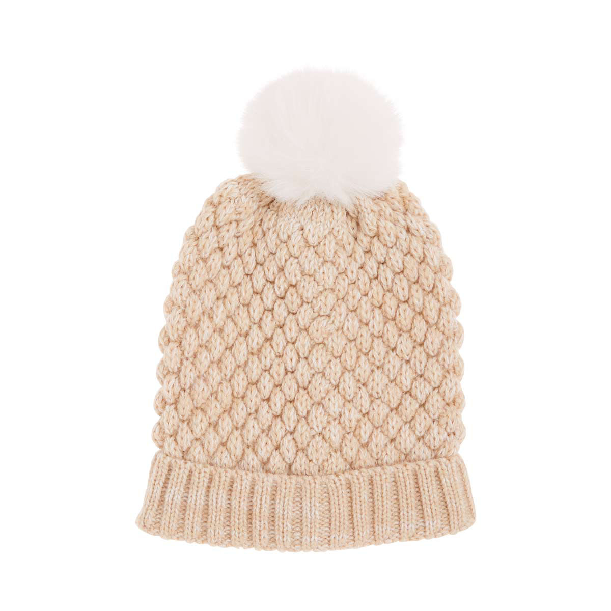 Classic Pom Pom Beanie, Oat