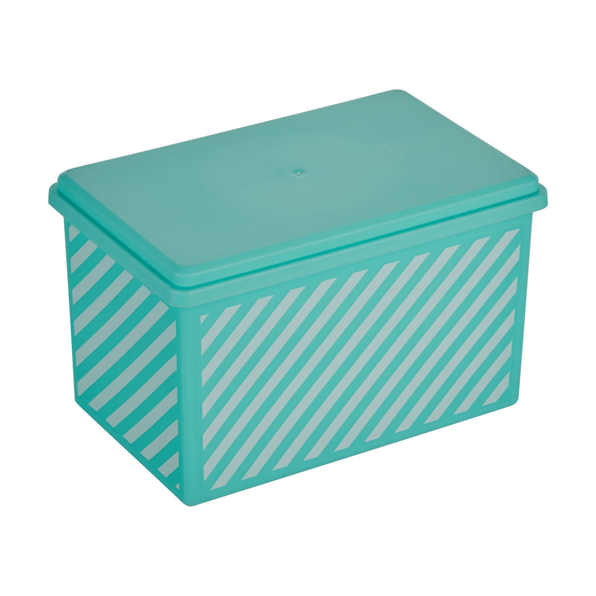 Striped-Recipe-Box,-Assorted