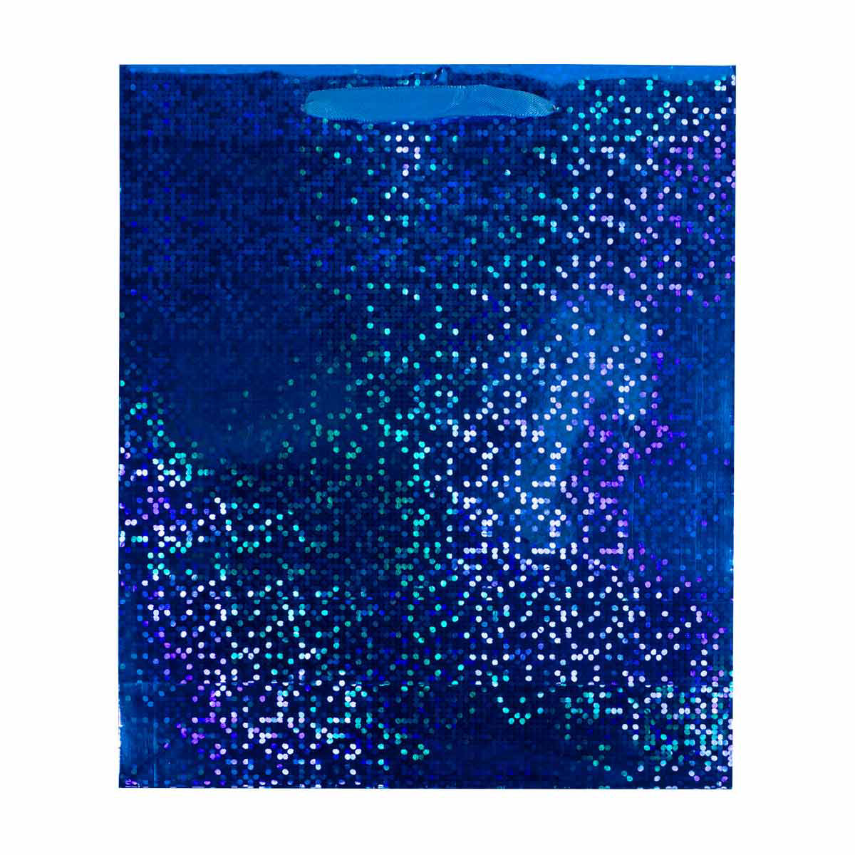 Blue Holographic Glitter Gift Bag, Large