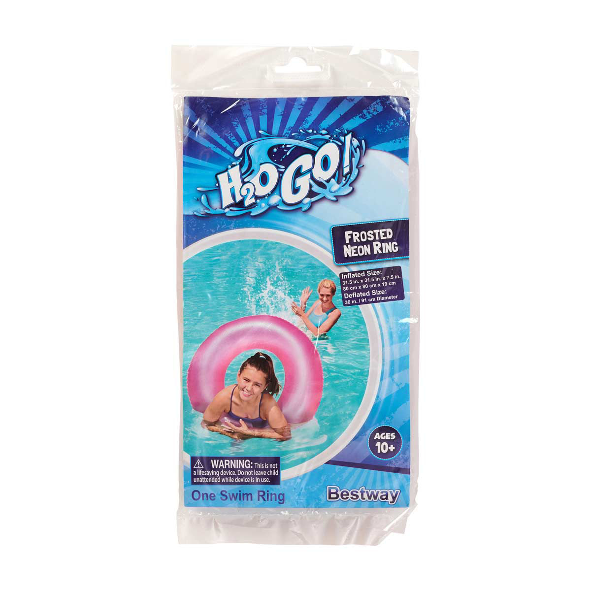 Bestway-H2OGO!-Frosted-Neon-Swim-Ring,-31.5-in,-Assorted