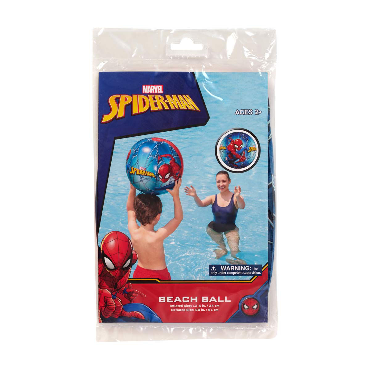 Licensed-Character-Inflatable-Beach-Ball,-13.5-in,-Assorted
