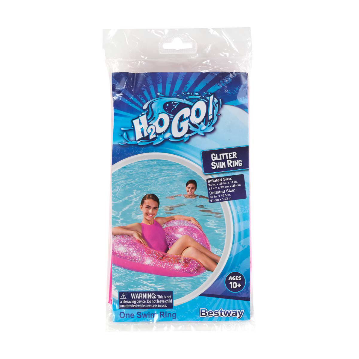 Bestway-H2OGO!-Glitter-Swim-Ring,-31.5-in,-Assorted