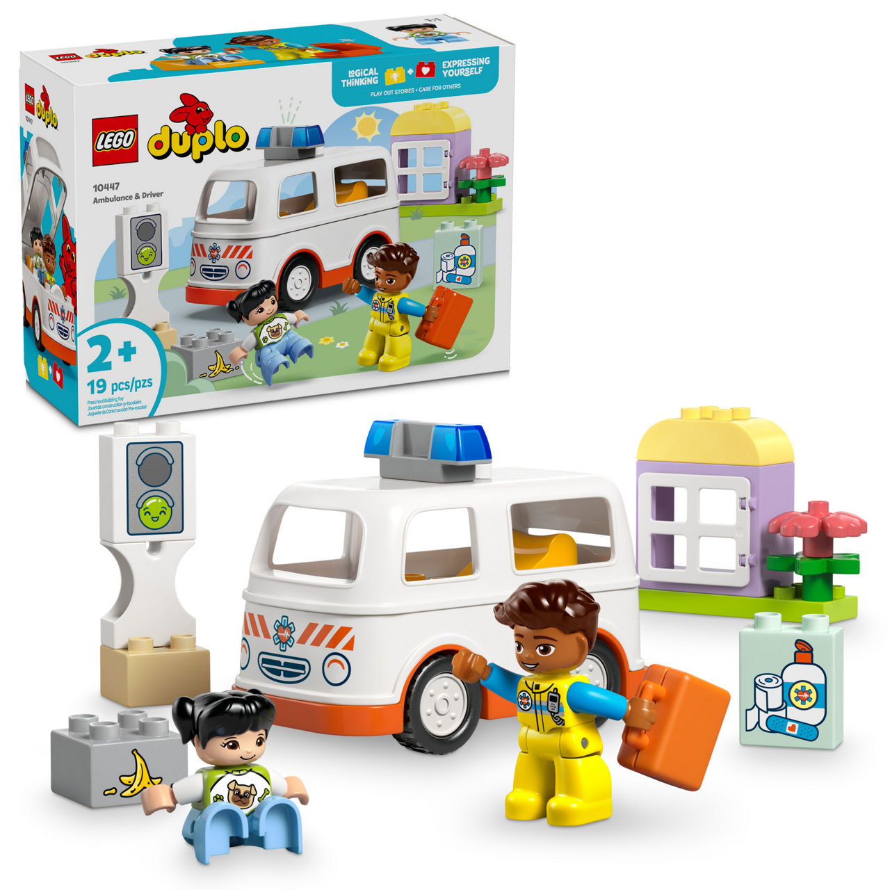 LEGO-DUPLO-Town-Ambulance-&-Driver-Building-Toy-10447