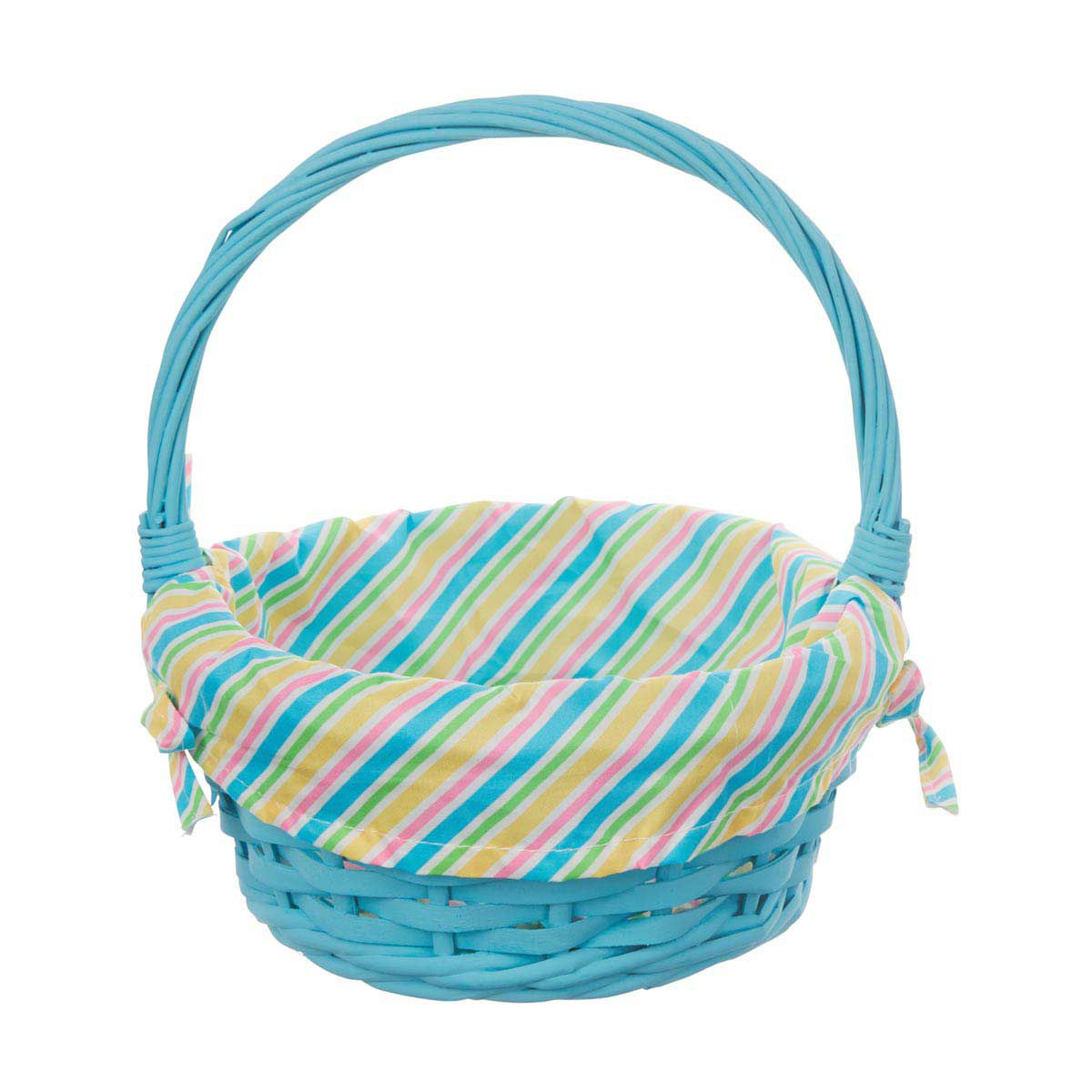 Easter Striped Weave Basket, Blue, Small, 1 ct