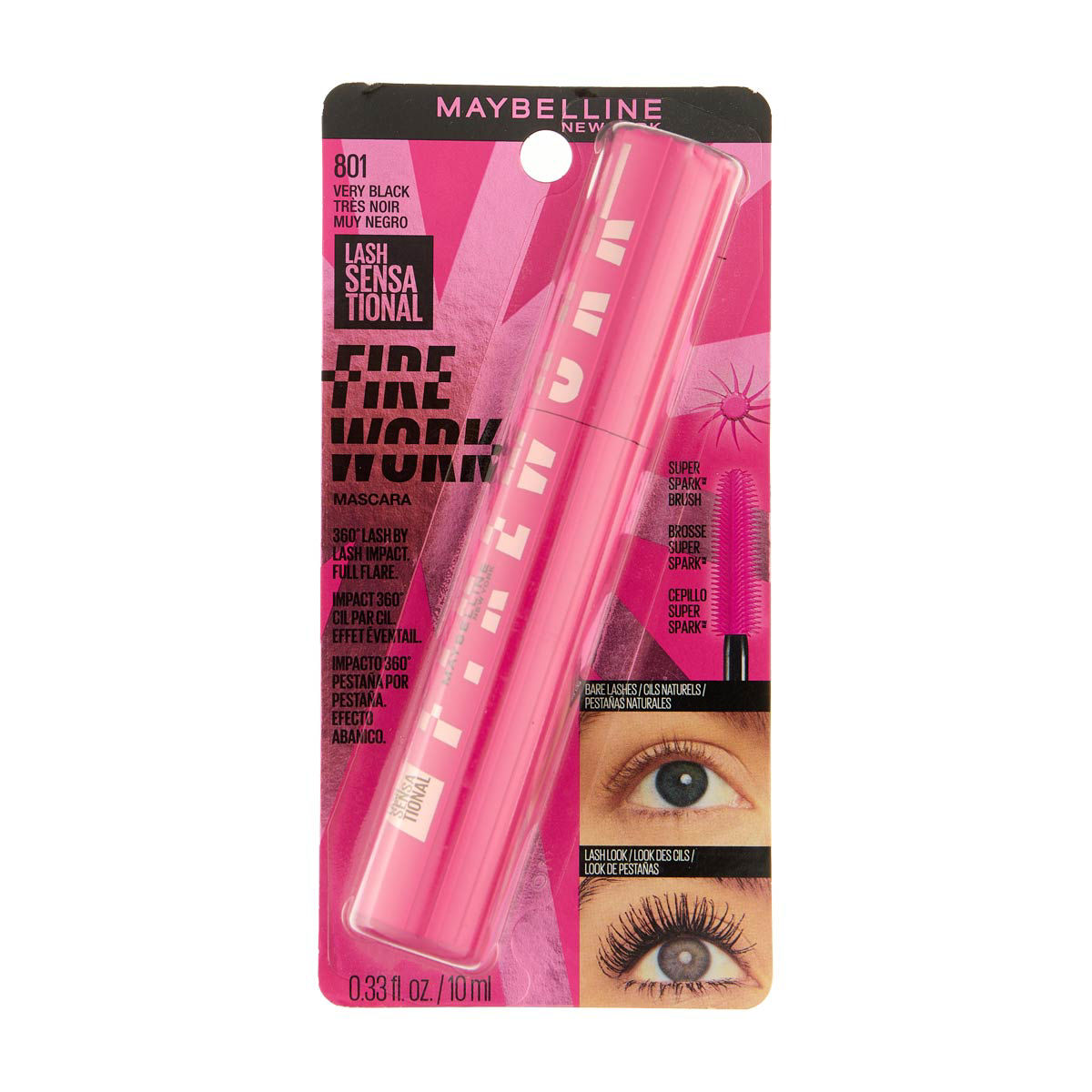 Maybelline Firework Mascara, Very Black, 0.33 fl oz
