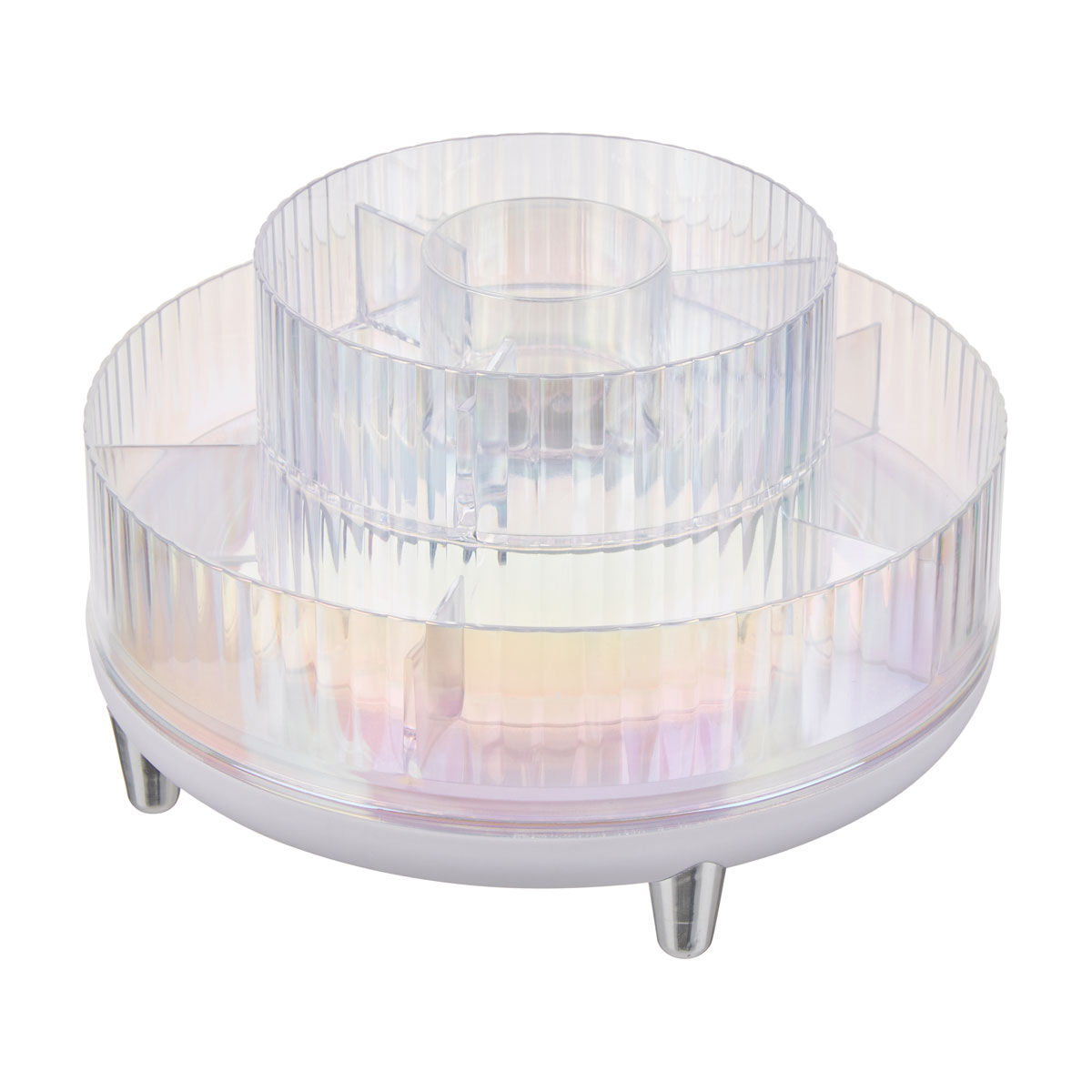 Round Spinner Bath Organizer, Clear, 1 ct