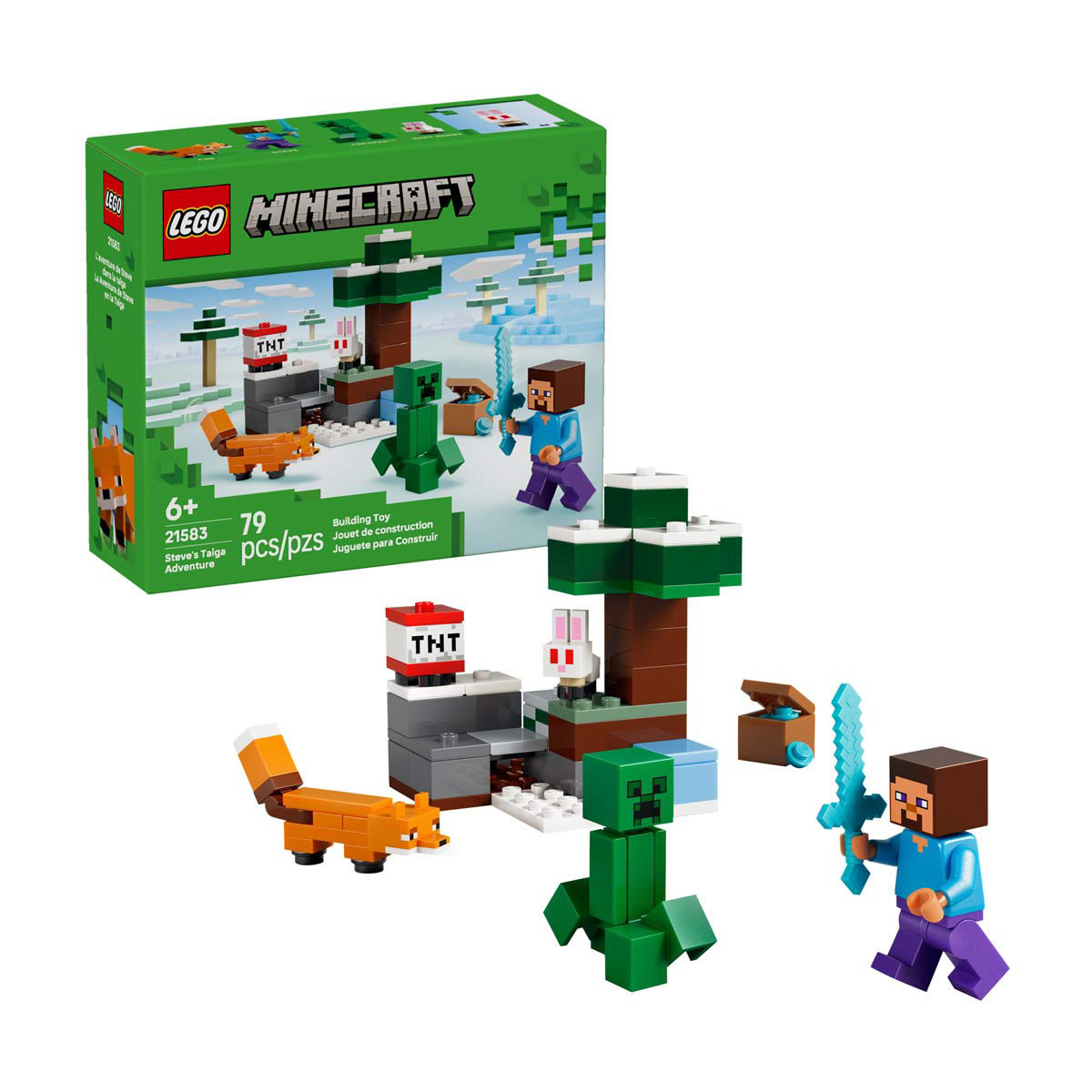 LEGO Minecraft Steve’s Taiga Adventure Toy 21583
