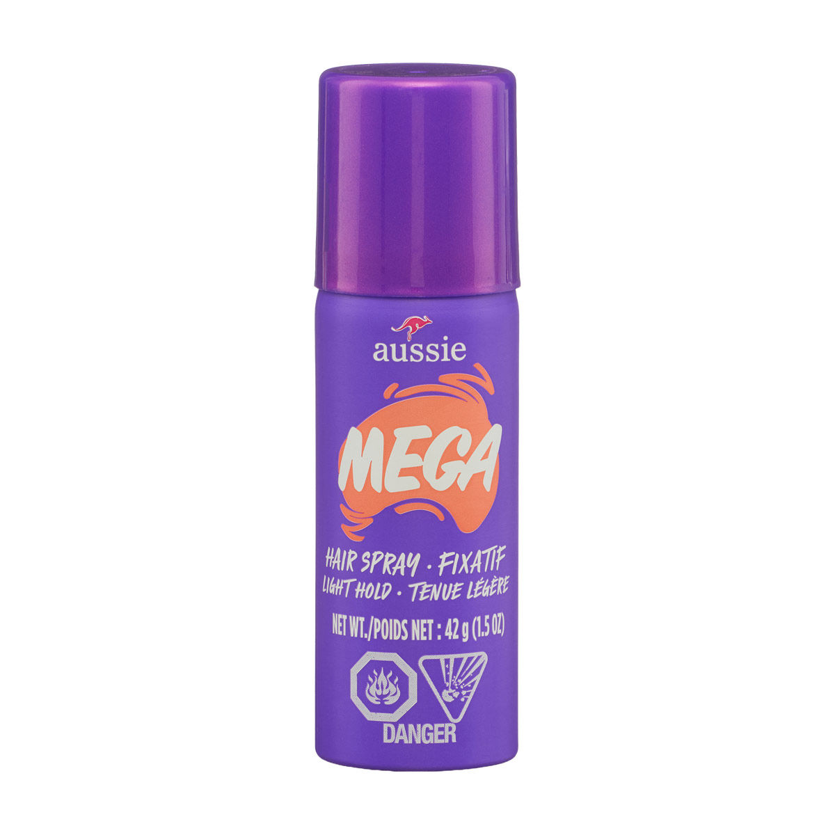 Aussie Mega Aerosol Hair Spray, Light Hold, 1.5 oz