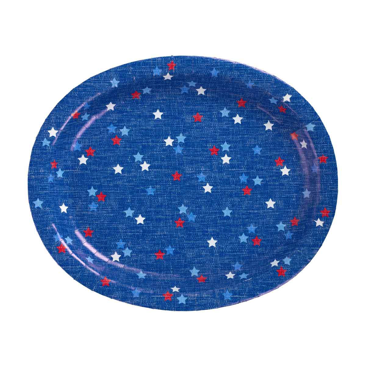 Festive Flags 12” Oval Plates, 8 ct