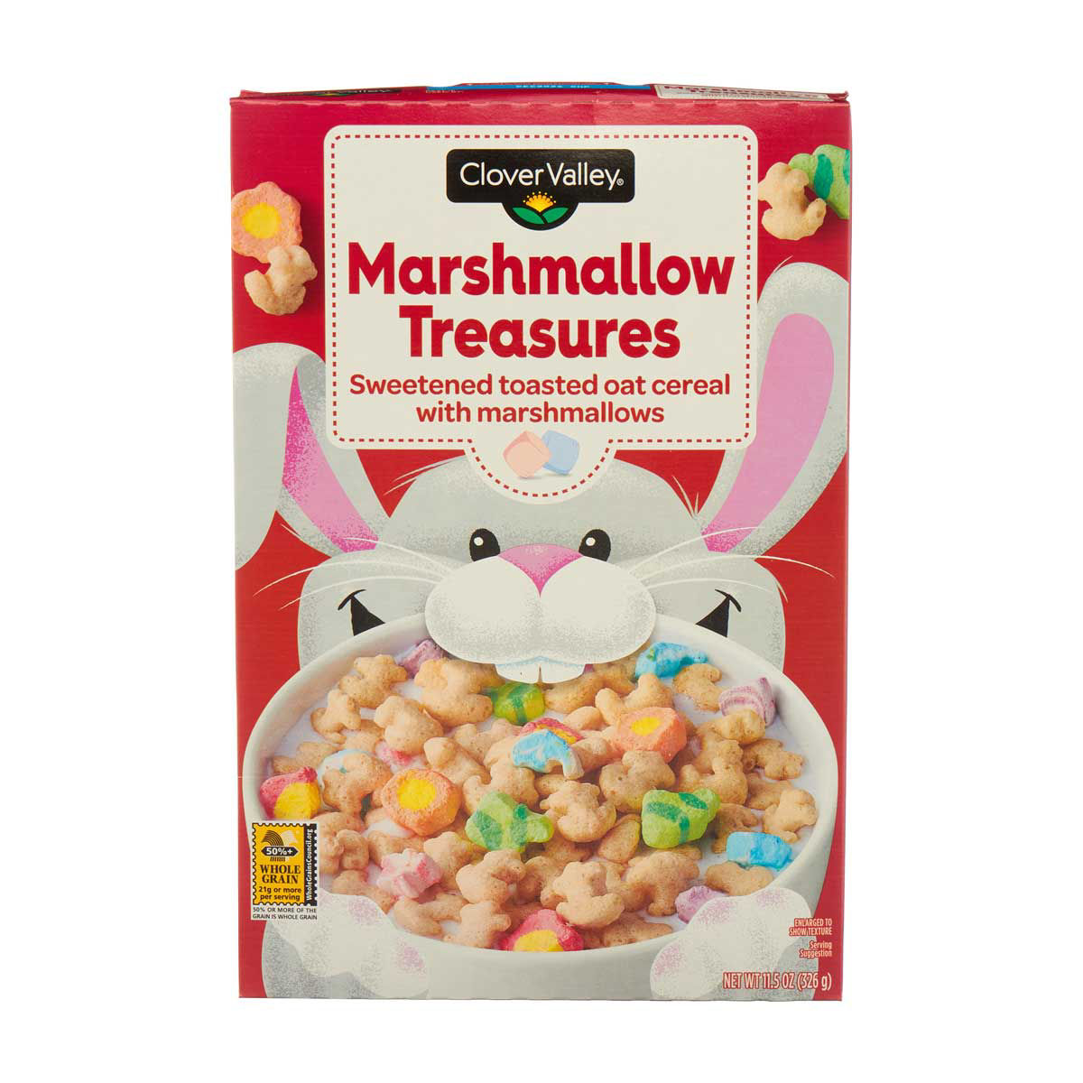 Clover Valley Marshmallow Treasures Oat Cereal, 11.5 oz