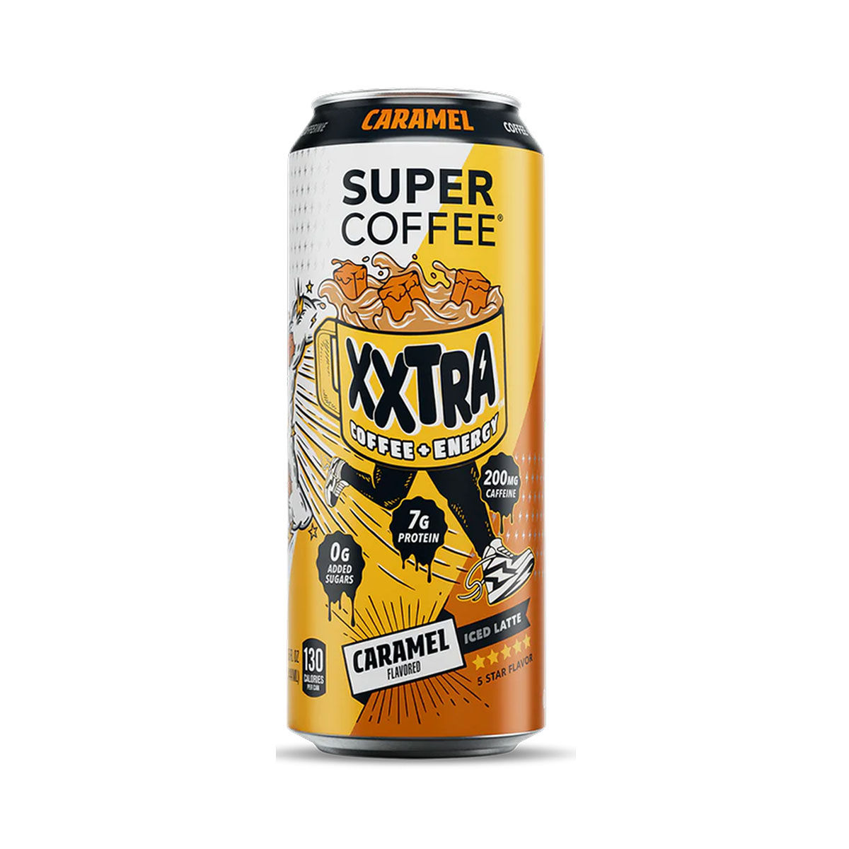 Super Coffee XXTRA Coffee + Energy Iced Latte, Caramel Flavor, 15 fl oz