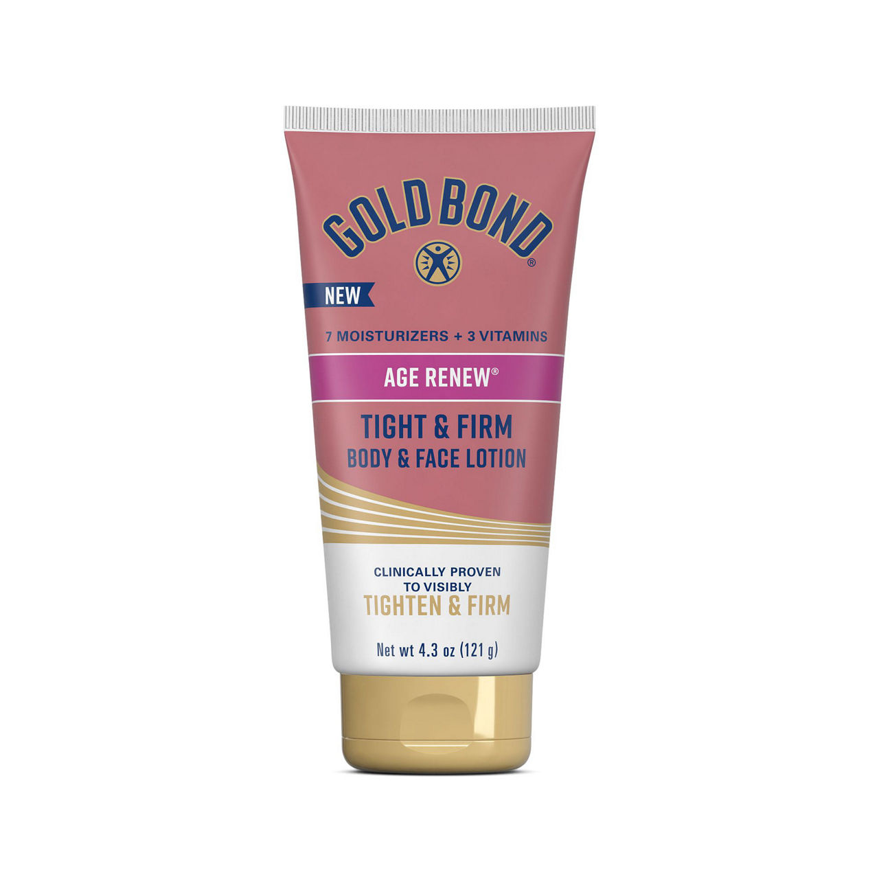 Gold Bond Age Renew Tight and Firm Body and Face Lotion with Proteins and Lipids, Skin Firming Lotion for Aging, Dry Skin, 4.3 oz.
