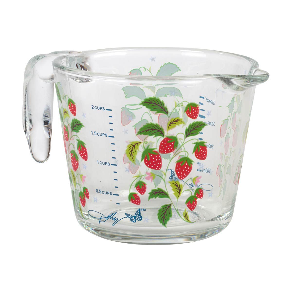 Dolly Parton Strawberry Print Measuring Cup