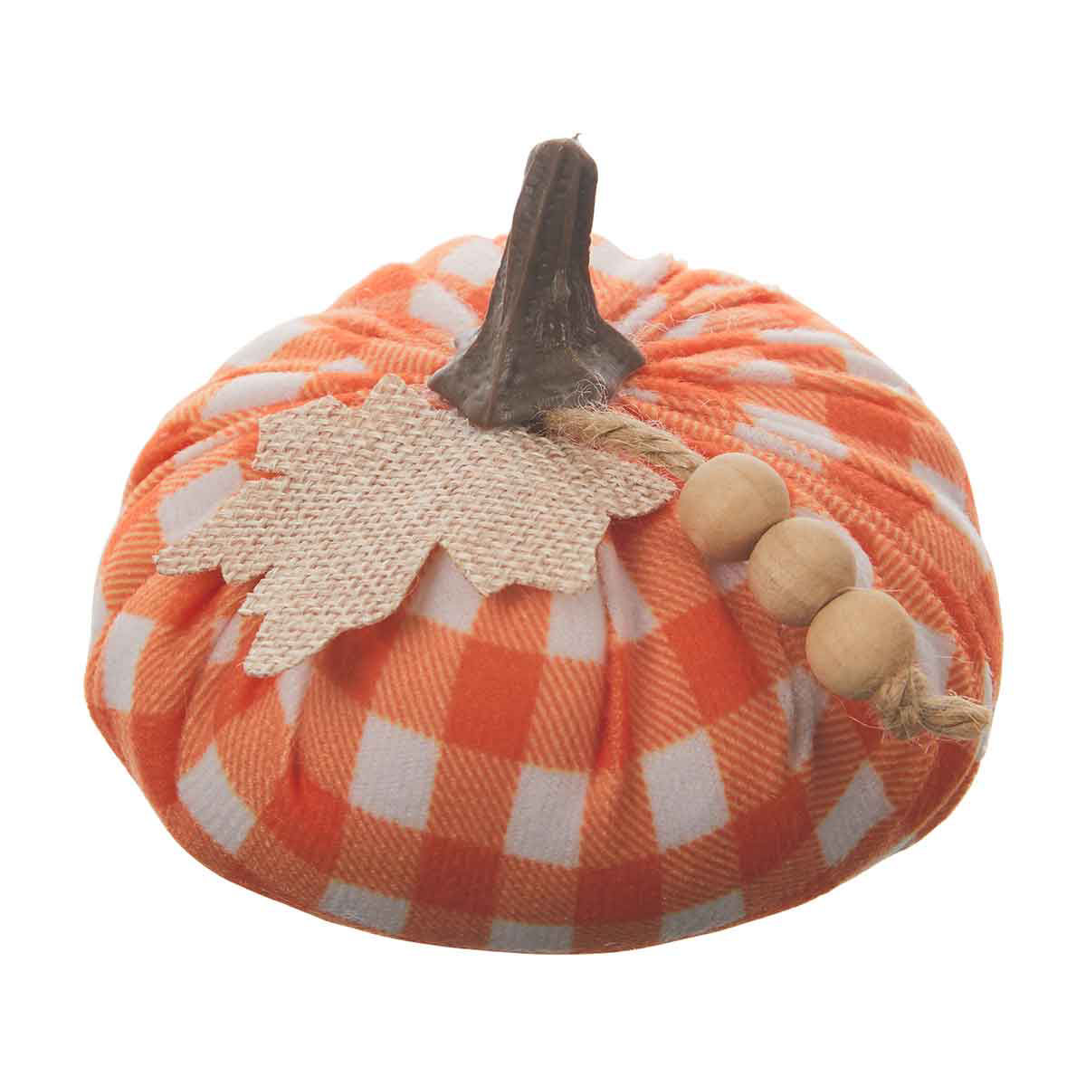Harvest Plush Pumpkin Décor, Orange, 1 ct