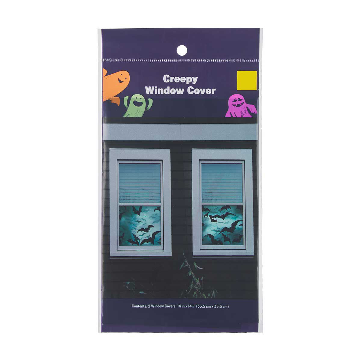 Halloween-Creepy-Window-Cover,-14-in-x-14-in,-Assorted