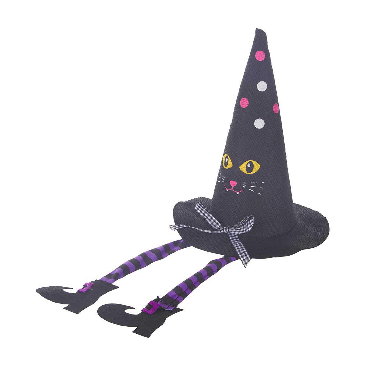 Halloween-Witch-Hat-with-Legs,-Assorted