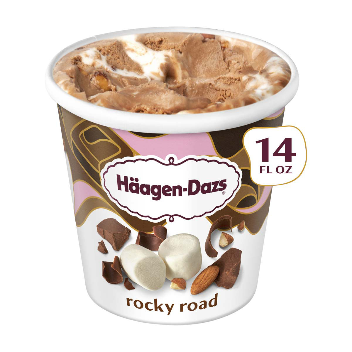 Buy Häagen-Dazs Rocky Road Ice Cream, 14 oz from Dollar General