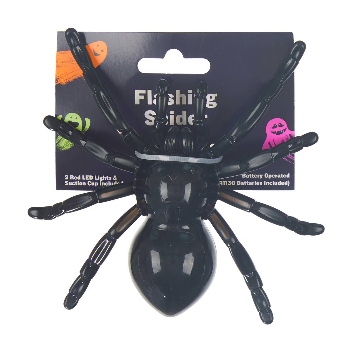 Halloween-Flashing-Spider,-1-ct---Assorted