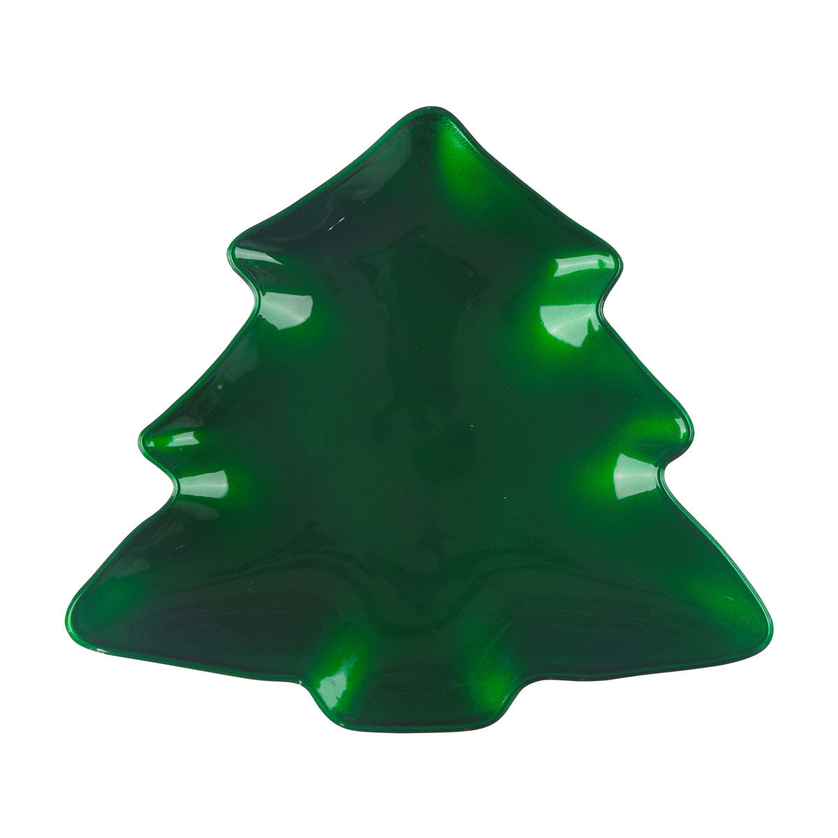 Christmas-Tree-Shaped-Polypropylene-Plate,-10-in,-Assorted