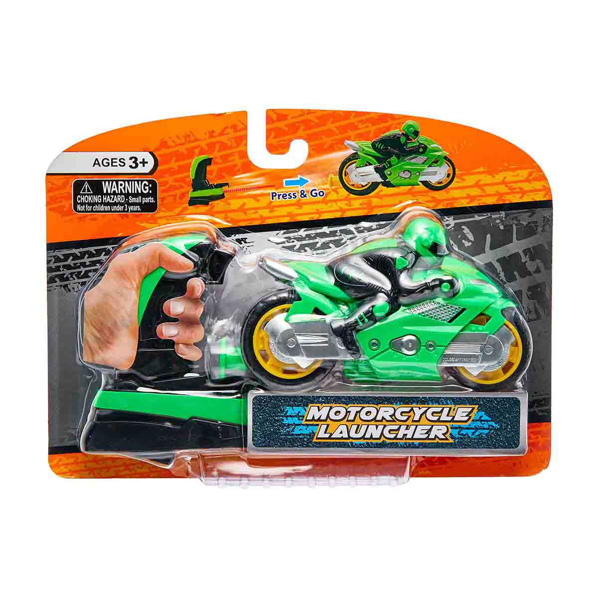 Press & Go Motorcycle Launcher, Assorted, 1 ct