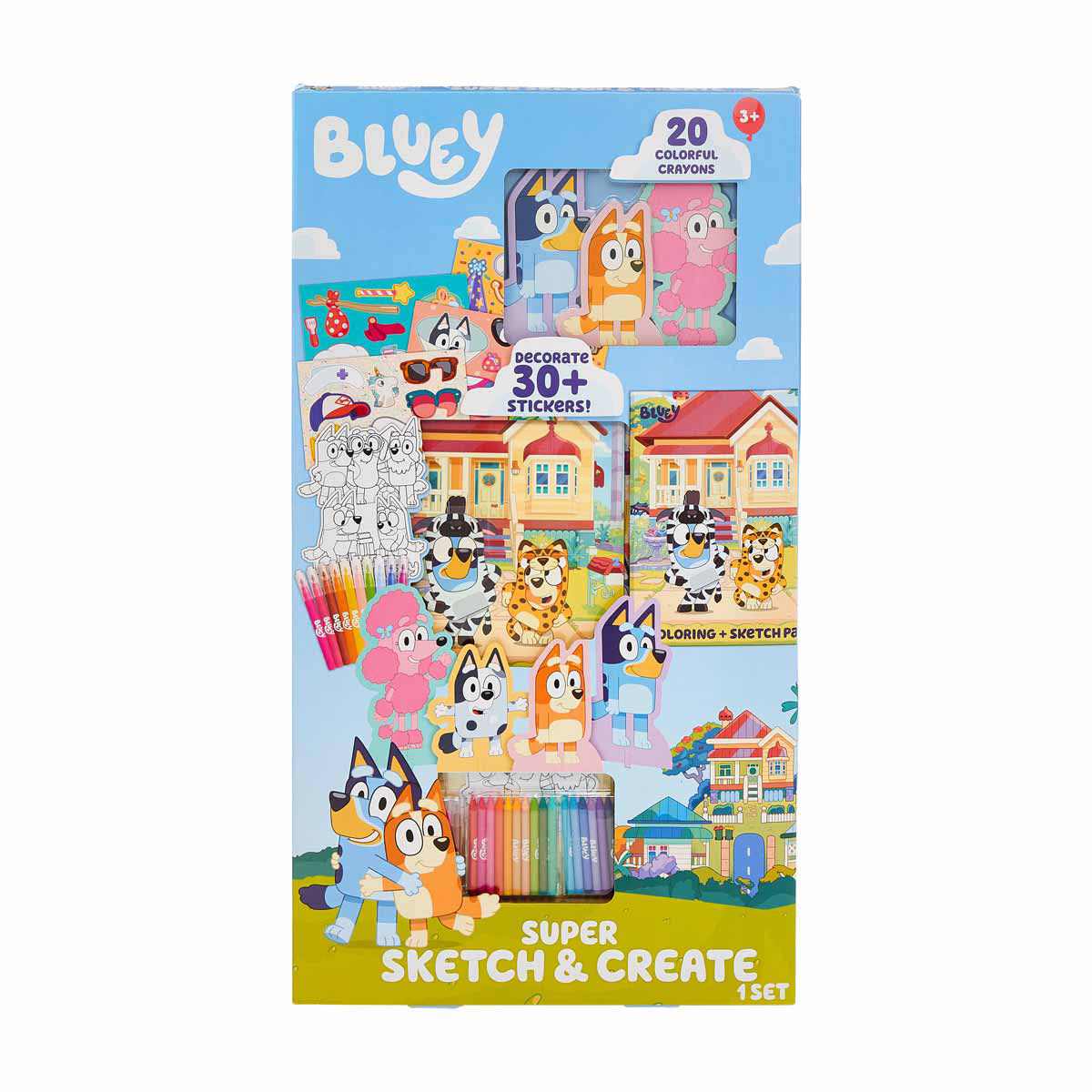 Super Sketch & Create Art Set for Kids, PAW Patrol or Bluey Assortment, 1 ct