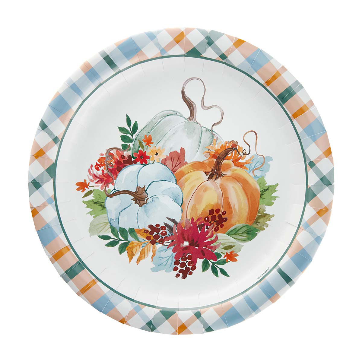 Harvest Printed Floral Paper Plates, 9 in