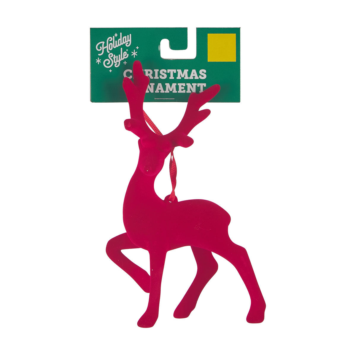Holiday-Style-Flocked-Deer-Christmas-Ornament