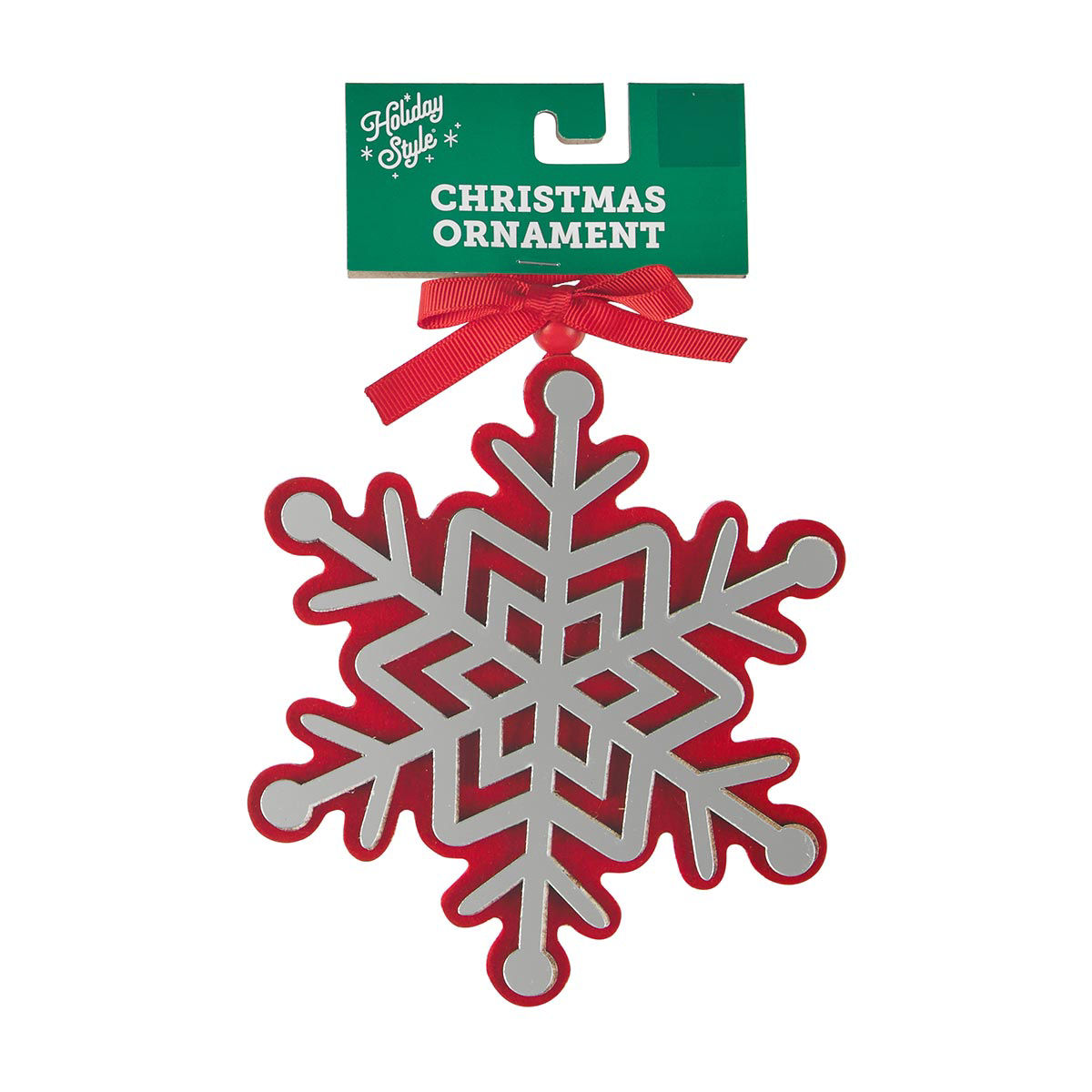 Holiday-Style-Christmas-Mirror-Snowflake-Ornament,-Assorted