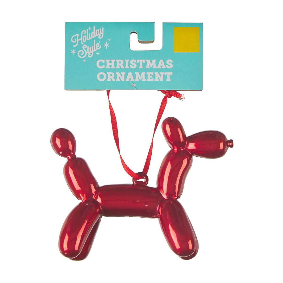 Balloon Dog Christmas Ornament, Assorted