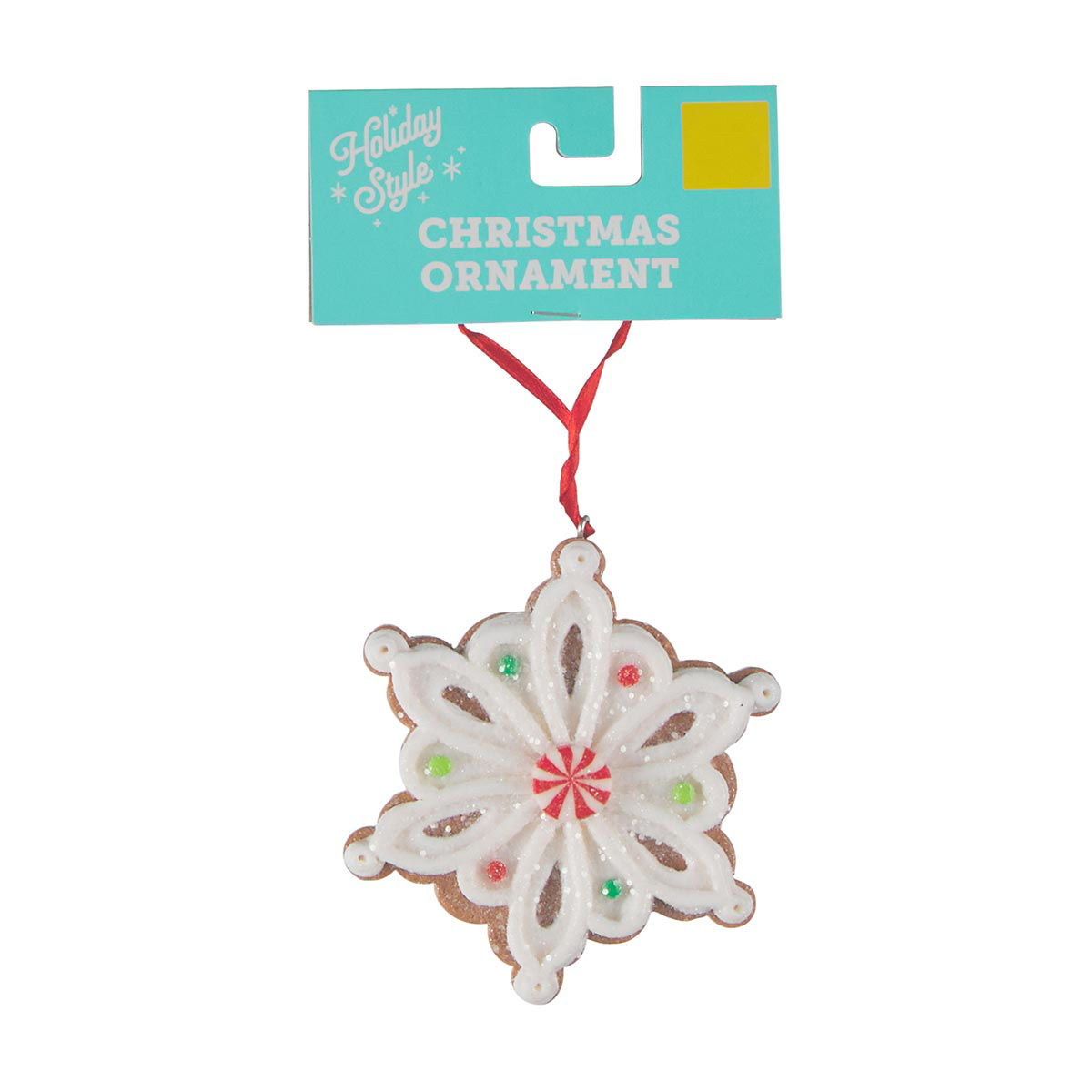 Holiday Style Claydough Christmas Ornament, Assorted