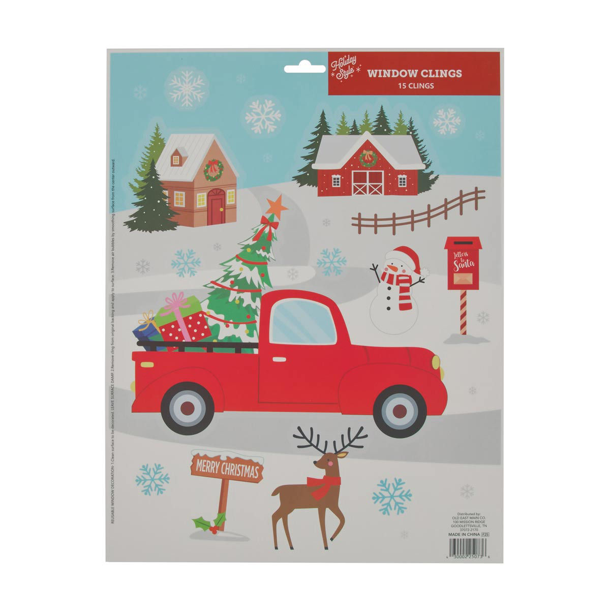 Holiday-Style-Christmas-Window-Clings,-Assorted