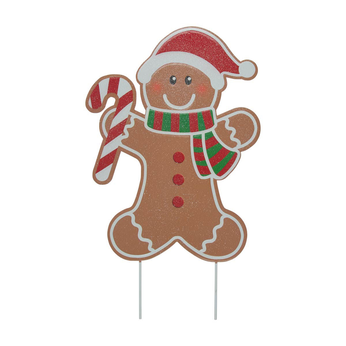 Christmas-Gingerbread-Stake-Décor,-Assorted