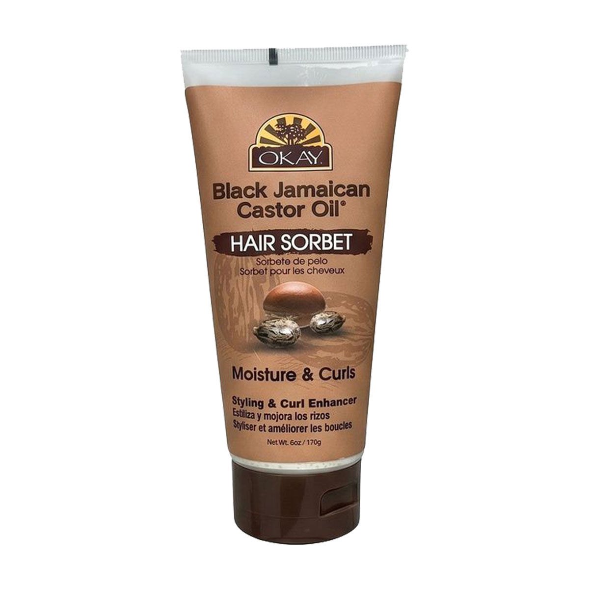 OKAY Pure Naturals Black Jamaican Castor Oil Hair Sorbet, 6 oz