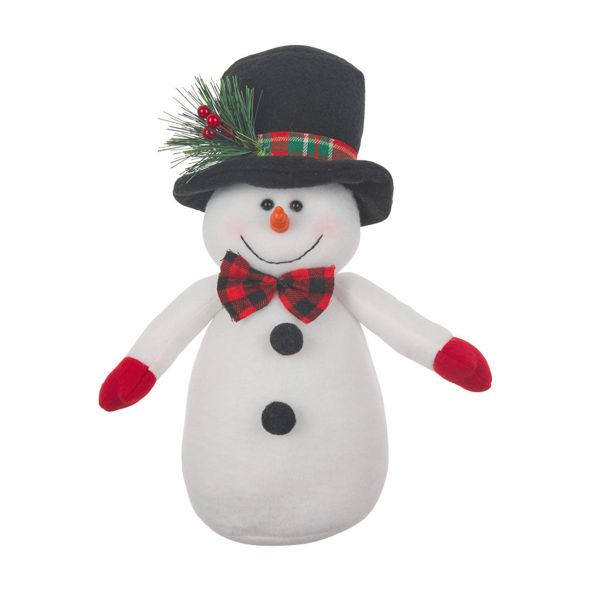 Fabric-Snowman-Decor,-Assorted
