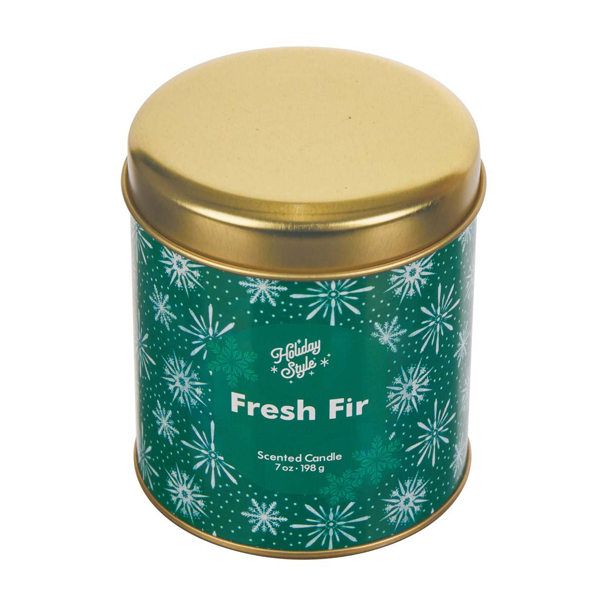 Holiday Style Christmas Scented Tin Candle, 7 oz, Assorted