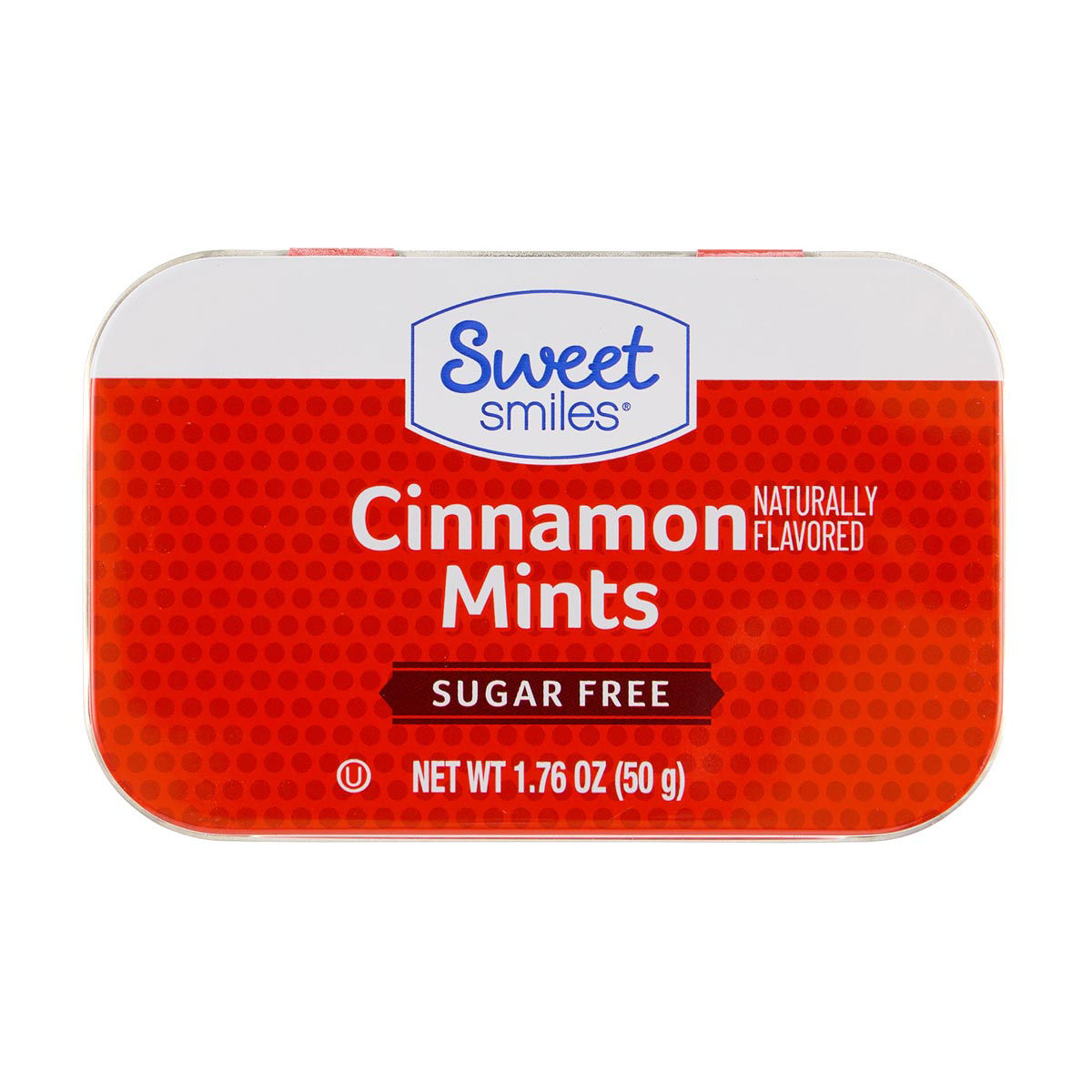 Sweet Smiles Sugar Free Cinnamon Mints, 1.76 oz