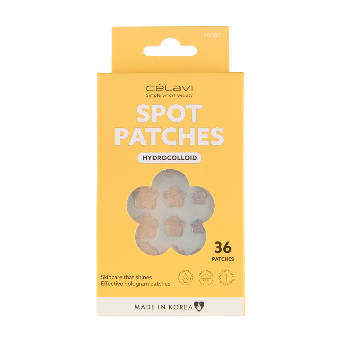 Célavi Holographic Flower Spot Patches, 36 ct